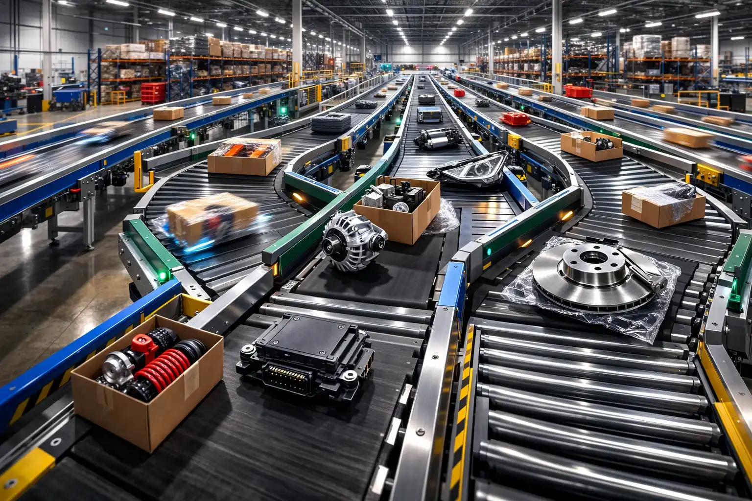 Otomotiv Dağıtım Merkezlerinde Sorter Sistemlerinin Gücü